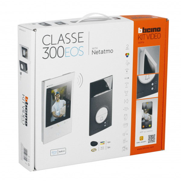 Visiophone connecté Wifi noir Bticino Classe 300EOS avec assistant vocal alexa intégré Tunisie-Boutique