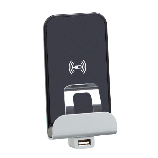 Chargeur sans fils à induction Legrand Céliane et prise USB type A