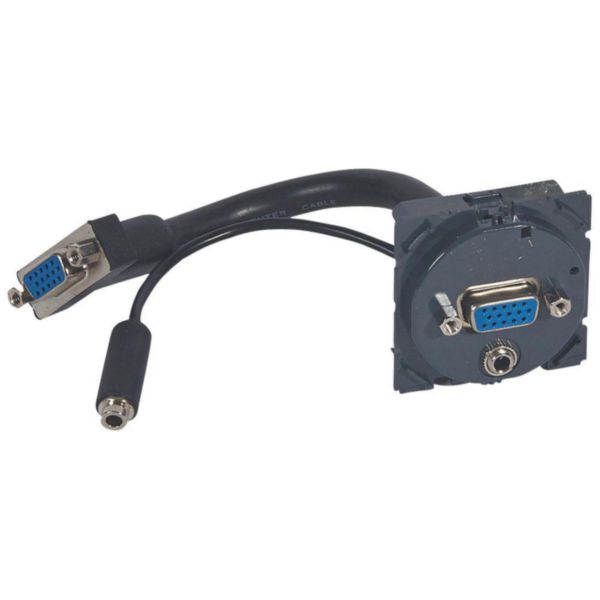 Prise HD15 femelle et jack 3,5mm pré-connectorisée Céliane Tunisie-Boutique
