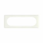 Plaque Céliane Laqué 6 à 8 modules - finition Blanc