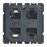 Prise quadruple RJ45 STP multimédia Céliane réseau Optimum auto Tunisie-Boutique