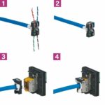 Prise RJ45 avec enrouleur automatique Céliane catégorie 6 FTP avec cordon 1m Tunisie-Boutique