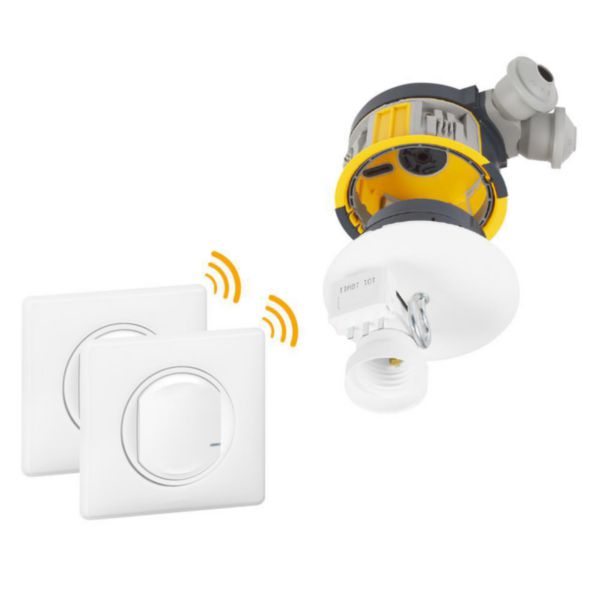 Kit avec 1 DCL radio complet + 2 commandes Céliane sans fils - blanc Tunisie-Boutique