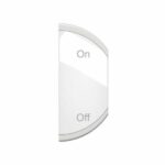 Enjoliveur simple Céliane pour produits MyHome marquage ON/OFF - 1 module, montage droite - Blanc Tunisie-Boutique