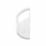 Enjoliveur simple Céliane pour produits MyHome marquage STOP - 1 module, montage gauche - Blanc