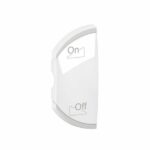 Enjoliveur simple Céliane pour produits MyHome marquage variation ON/OFF - 1 module, montage gauche - Blanc