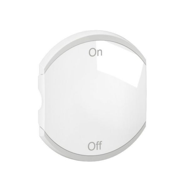 Enjoliveur double Céliane pour produits MyHome marquage ON/OFF - 2 modules - Blanc Tunisie-Boutique