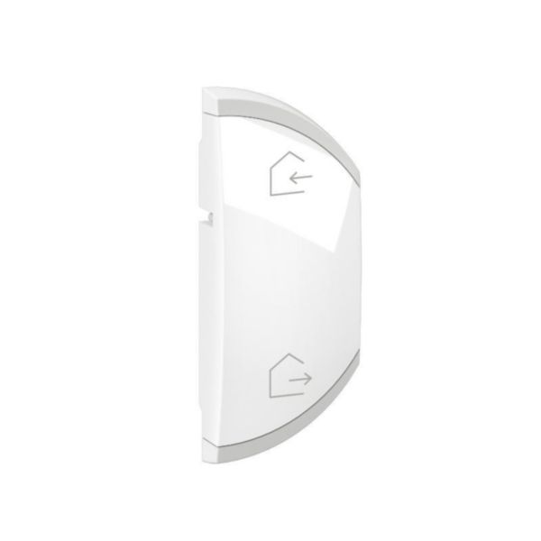 Enjoliveur simple Céliane pour produits MyHome marquage Départ/Arrivée - 1 module, montage droite - Blanc Tunisie-Boutique