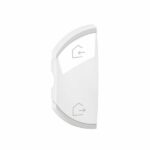 Enjoliveur simple Céliane pour produits MyHome marquage Départ/Arrivée - 1 module, montage gauche - Blanc Tunisie-Boutique