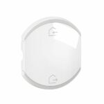 Enjoliveur double Céliane pour produits MyHome marquage Départ/Arrivée - 2 modules - Blanc Tunisie-Boutique