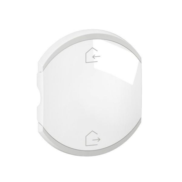Enjoliveur double Céliane pour produits MyHome marquage Départ/Arrivée - 2 modules - Blanc Tunisie-Boutique