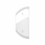 Enjoliveur simple Céliane pour produits MyHome marquage scénario 1-2 - 1 module, montage gauche - Blanc Tunisie-Boutique