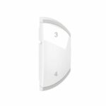 Enjoliveur simple Céliane pour produits MyHome marquage scénario 3-4 - 1 module, montage droite - Blanc Tunisie-Boutique