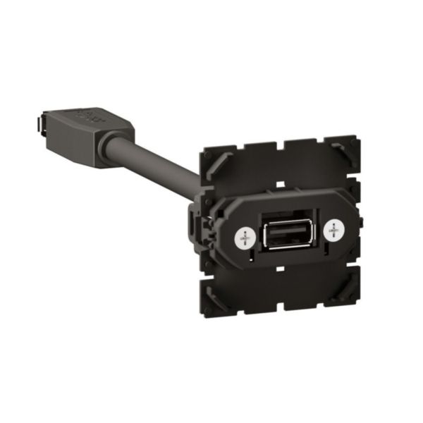 Prise USB 2.0 DATA femelle Céliane - Type-A - préconnectorisée Tunisie-Boutique