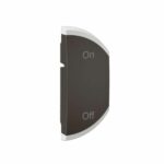 Enjoliveur simple Céliane pour produits MyHome marquage ON/OFF - 1 module, montage droite - Noir