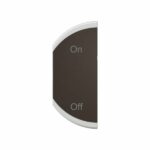 Enjoliveur simple Céliane pour produits MyHome marquage ON/OFF - 1 module, montage gauche - Noir Tunisie-Boutique