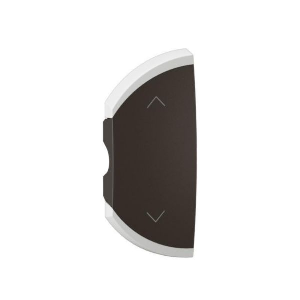 Enjoliveur simple Céliane pour produits MyHome marquage pour volet roulant - 1 module, montage gauche ou droite - Noir Tunisie-Boutique