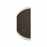 Enjoliveur simple Céliane pour produits MyHome marquage STOP - 1 module, montage gauche - Noir Tunisie-Boutique
