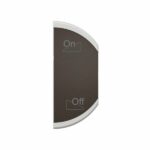 Enjoliveur simple Céliane pour produits MyHome marquage variation ON/OFF - 1 module, montage droite - Noir Tunisie-Boutique