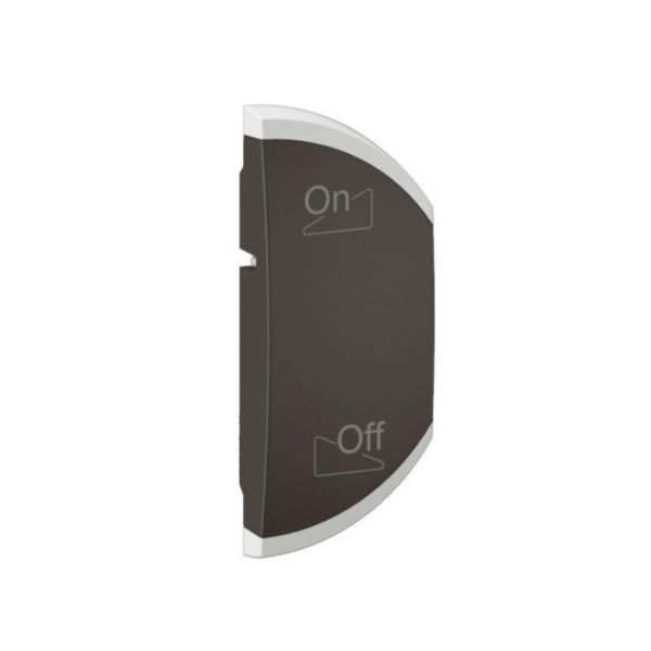Enjoliveur simple Céliane pour produits MyHome marquage variation ON/OFF - 1 module, montage droite - Noir Tunisie-Boutique