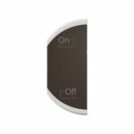 Enjoliveur simple Céliane pour produits MyHome marquage variation ON/OFF - 1 module, montage gauche - Noir Tunisie-Boutique