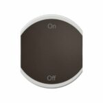 Enjoliveur double Céliane pour produits MyHome marquage ON/OFF - 2 modules - Noir Tunisie-Boutique