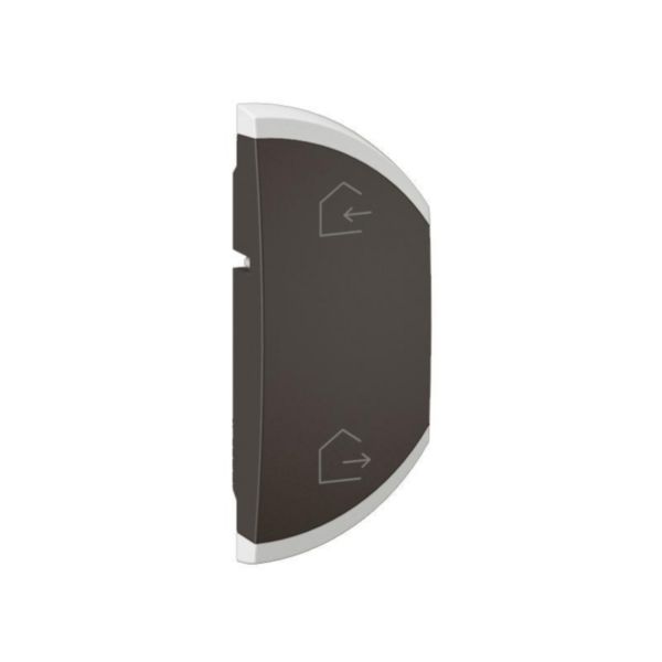 Enjoliveur simple Céliane pour produits MyHome marquage Départ/Arrivée - 1 module, montage droite - Noir Tunisie-Boutique
