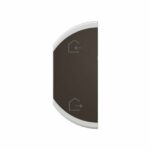 Enjoliveur simple Céliane pour produits MyHome marquage Départ/Arrivée - 1 module, montage gauche - Noir Tunisie-Boutique