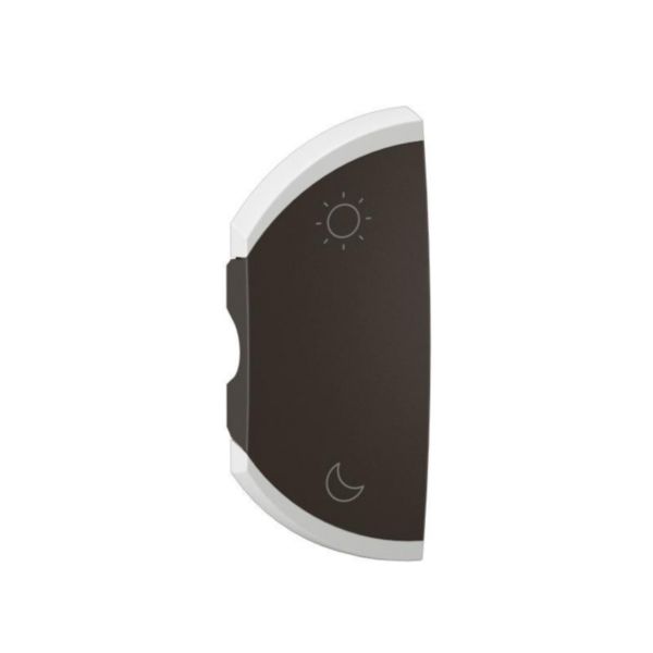 Enjoliveur simple Céliane pour produits MyHome marquage Lever/Coucher - 1 module, montage gauche - Noir Tunisie-Boutique