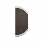 Enjoliveur simple Céliane pour produits MyHome marquage Lever/Coucher - 1 module, montage droite - Noir Tunisie-Boutique