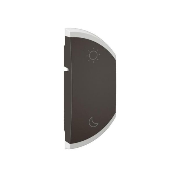 Enjoliveur simple Céliane pour produits MyHome marquage Lever/Coucher - 1 module, montage droite - Noir Tunisie-Boutique
