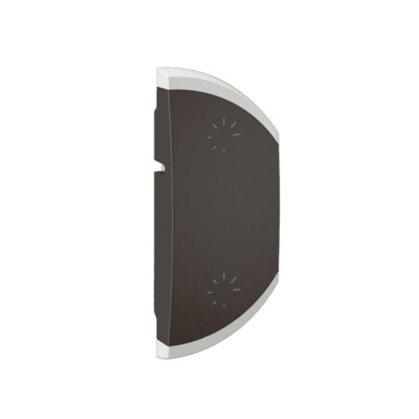 Enjoliveur simple Céliane pour produits MyHome marquage variation - 1 module, montage droite - 2 commandes - Noir Tunisie-Boutique