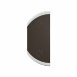 Enjoliveur simple Céliane pour produits MyHome marquage variation - 1 module, montage gauche - 2 commandes - Noir Tunisie-Boutique