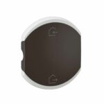 Enjoliveur double Céliane pour produits MyHome marquage Départ/Arrivée - 2 modules - Noir