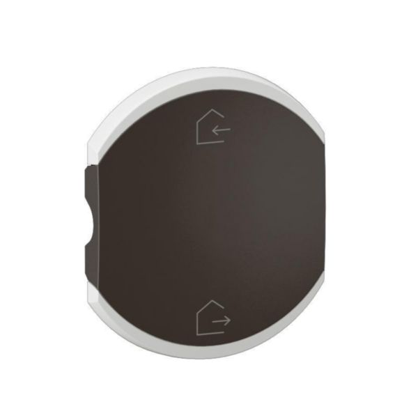 Enjoliveur double Céliane pour produits MyHome marquage Départ/Arrivée - 2 modules - Noir Tunisie-Boutique