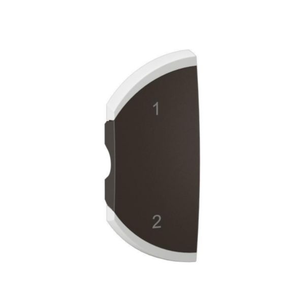 Enjoliveur simple Céliane pour produits MyHome marquage scénario 1-2 - 1 module, montage gauche - Noir Tunisie-Boutique