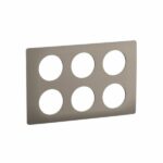 Plaque de finition Céliane effet Acier Satiné - 2x3 postes Tunisie-Boutique