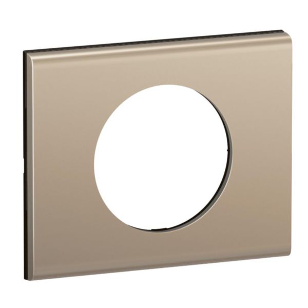 Plaque de finition Céliane 1 poste Collection Matière Brute finition Nickel Satiné Tunisie-Boutique