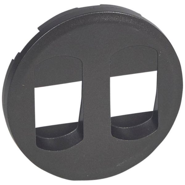 Enjoliveur Céliane pour prise haut parleur double - finition graphite Tunisie-Boutique