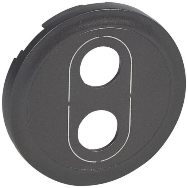 Enjoliveur Céliane pour prise banana simple - finition graphite Tunisie-Boutique
