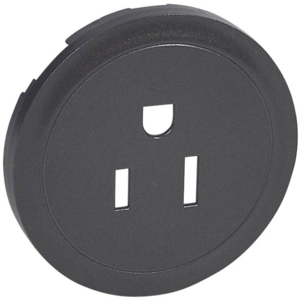 Enjoliveur Céliane pour prise de courant 2P+T standard US - finition graphite Tunisie-Boutique
