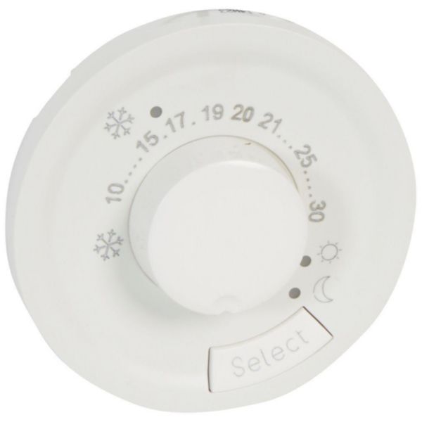 Enjoliveur Céliane pour thermostat fil pilote - Blanc Tunisie-Boutique