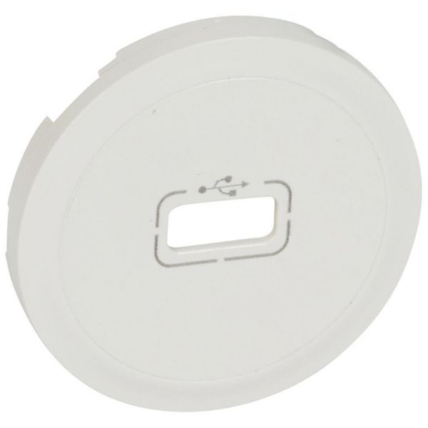 Enjoliveur Céliane pour prise USB - Blanc Tunisie-Boutique