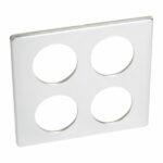 Plaque Céliane Métal 2x2 postes - finition Aluminium