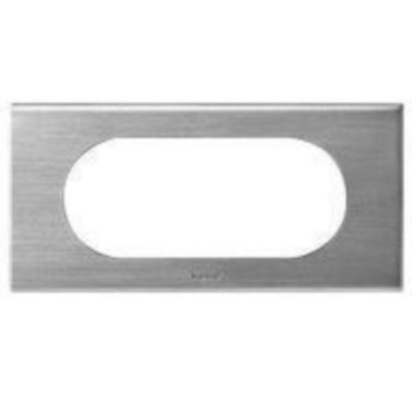 Plaque Céliane Matières 4 à 5 modules - finition Inox Brossé Tunisie-Boutique