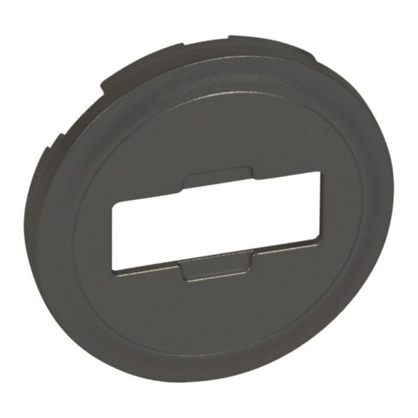 Enjoliveur Céliane pour prise vidéo HD15 - finition graphite Tunisie-Boutique