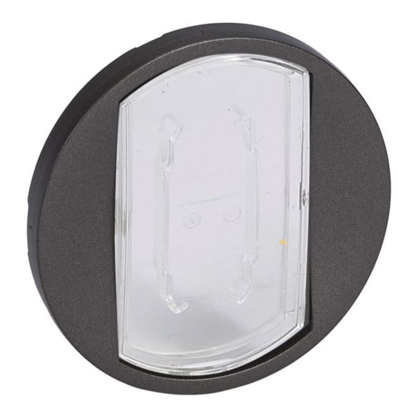 Enjoliveur Céliane pour interrupteur , va-et-vient ou poussoir porte étiquette - finition graphite Tunisie-Boutique