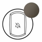 Enjoliveur Céliane pour interrupteur ou va-et-vient avec symbole Ne pas déranger pour hôtel - finition graphite Tunisie-Boutique