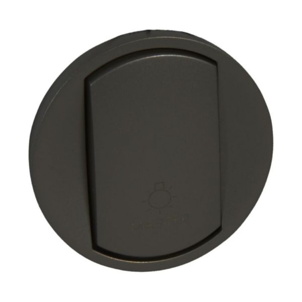 Enjoliveur Céliane pour interrupteur ou poussoir de commande générale pour hôtel - finition graphite Tunisie-Boutique