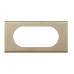 Plaque Céliane Matières 4 à 5 modules - finition Nickel Velours Tunisie-Boutique